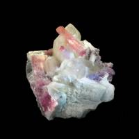 Elbaite et Quartz (Mesa Grande, Californie, USA)